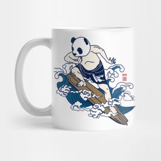 Surfing panda(Ukiyo-e) Mug